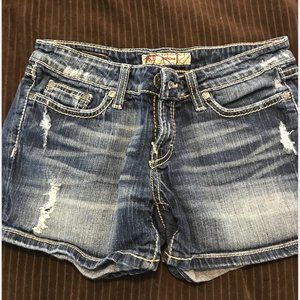 Darkwash Distressed Denim Jeans